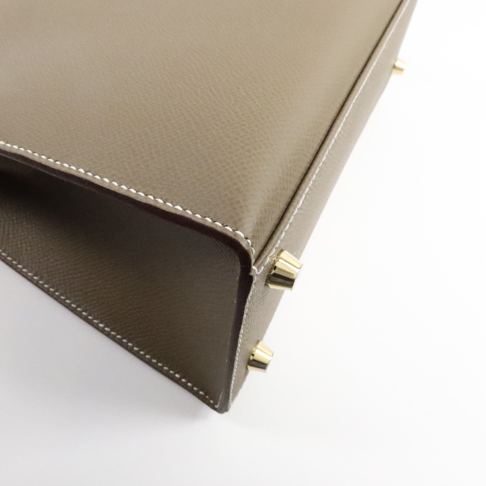 HERMES Epsom皮革Kelly 25手挽肩背兩用袋Etoupe/Ardoise/Noir