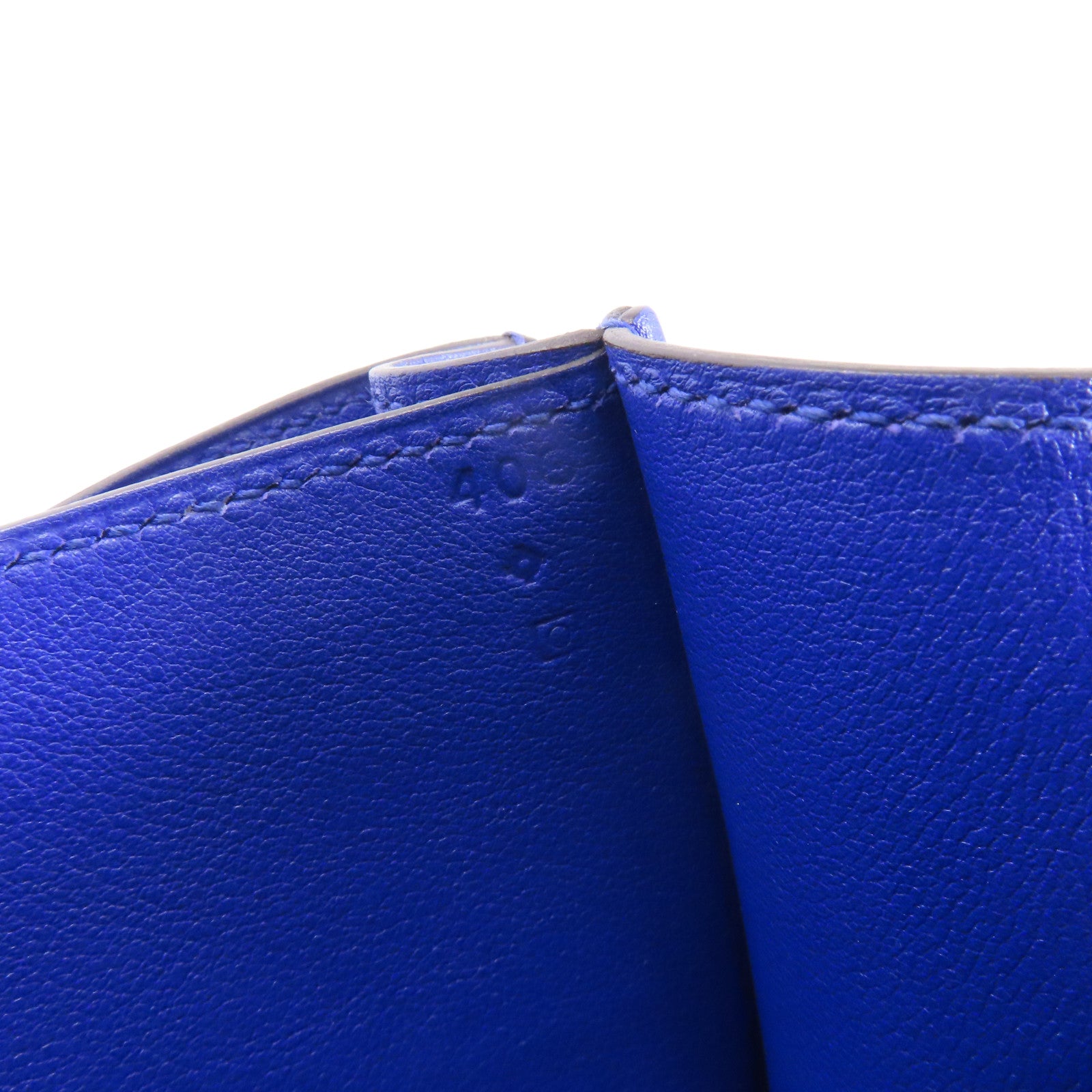 HERMES 【激減優惠】Swift皮革Constance 24銀扣肩背袋Bleu Electric/藍色