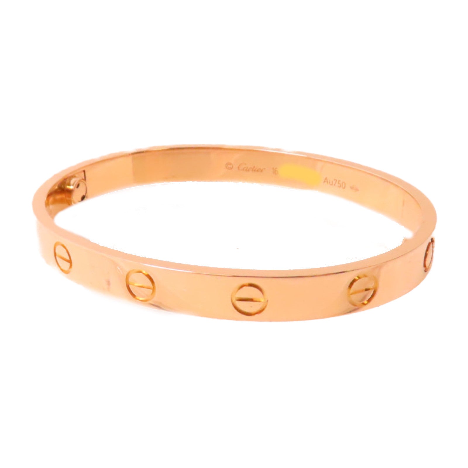 CARTIER 18K玫瑰金Love Bracelet Classic Model手鐲#16