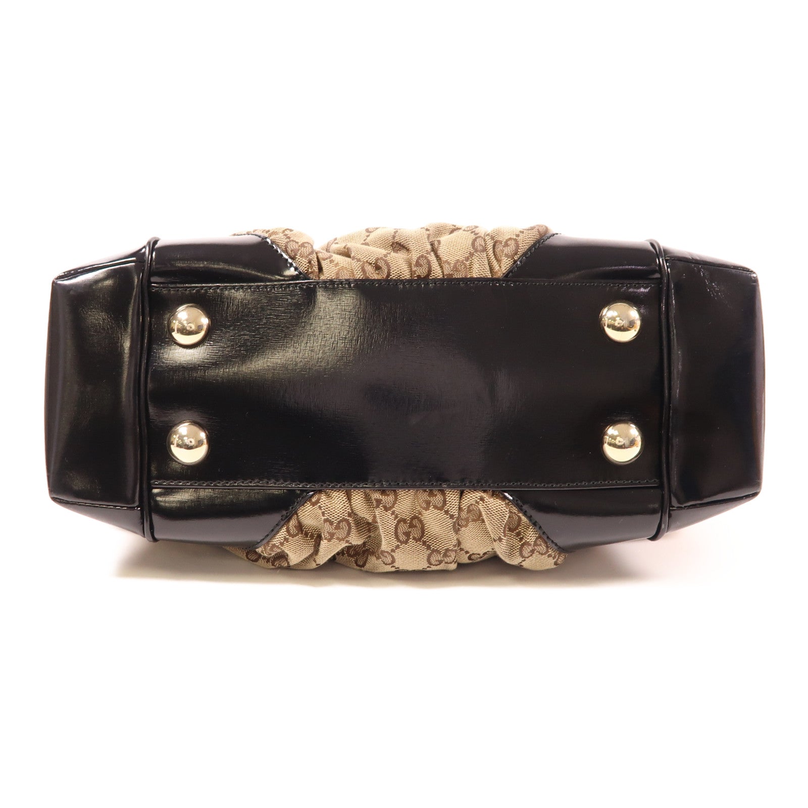 GUCCI 帆布Shoulder Bag金扣肩背袋