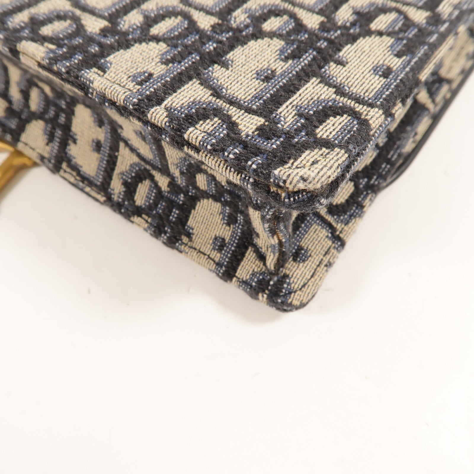 Dior 帆布Saddle Wallet On Chain鏈帶肩背袋