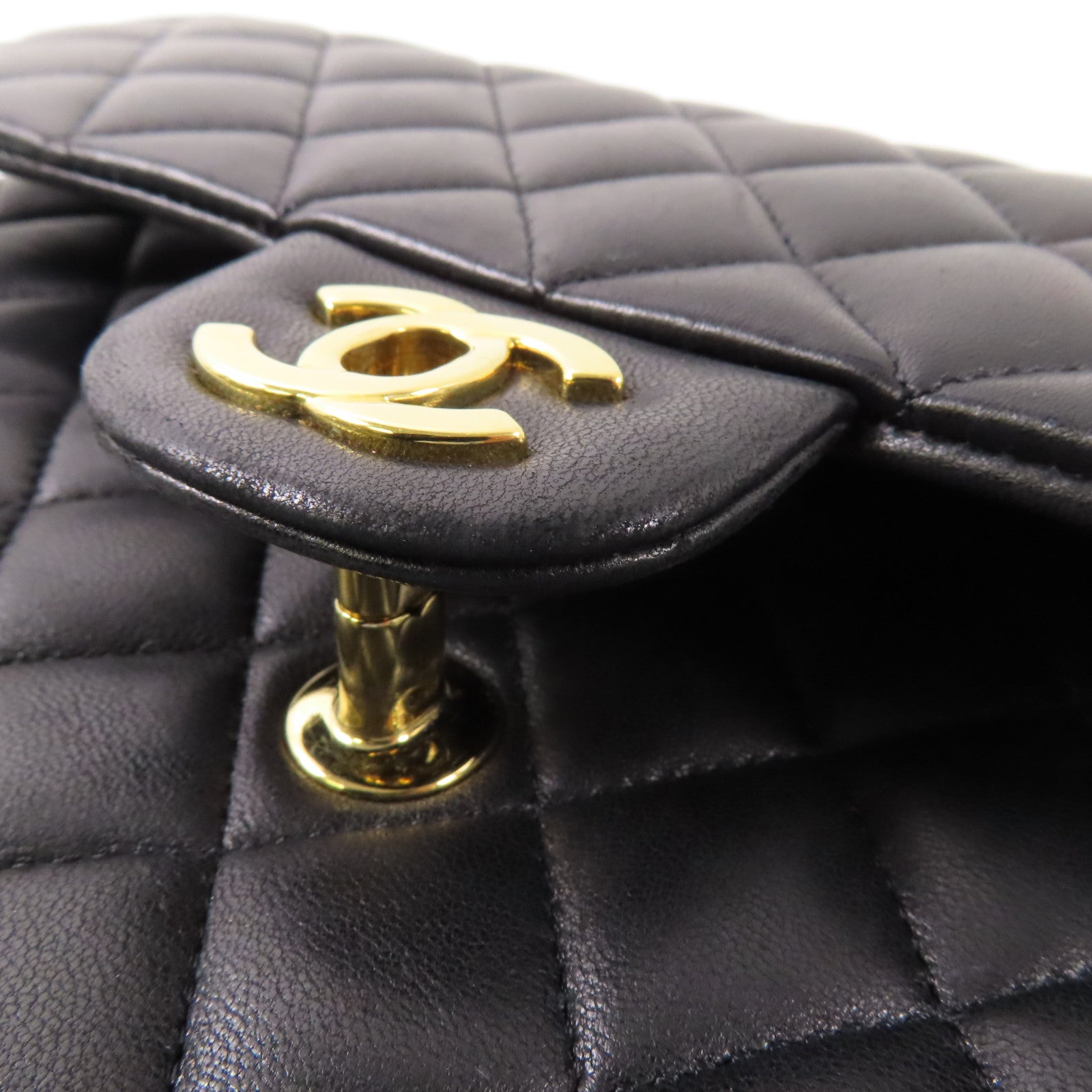 CHANEL 羊皮皮革Classic 25金扣肩背袋