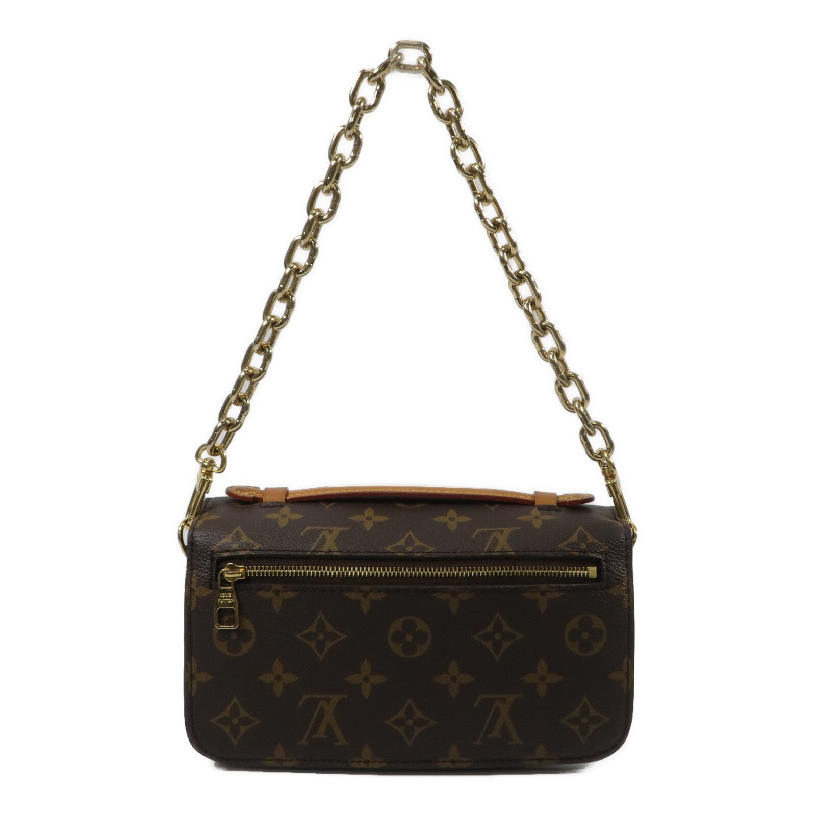 LOUIS VUITTON Monogram Pochette Metis East West金扣手挽肩背兩用袋