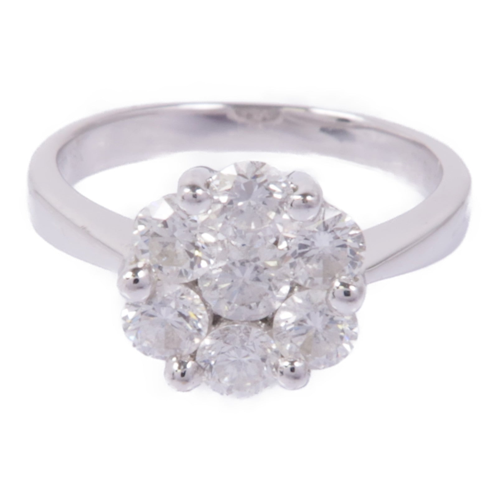 JEWELRY 【激減優惠】18K白金Diamond Ring鑽石戒指US#4.25