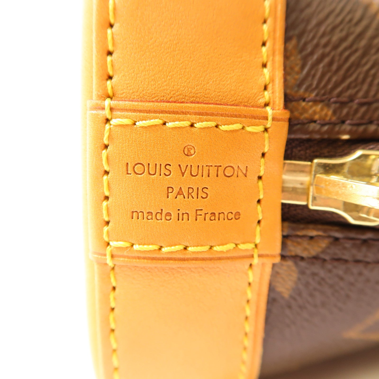 LOUIS VUITTON Monogram Alma金扣手挽肩背兩用袋啡色