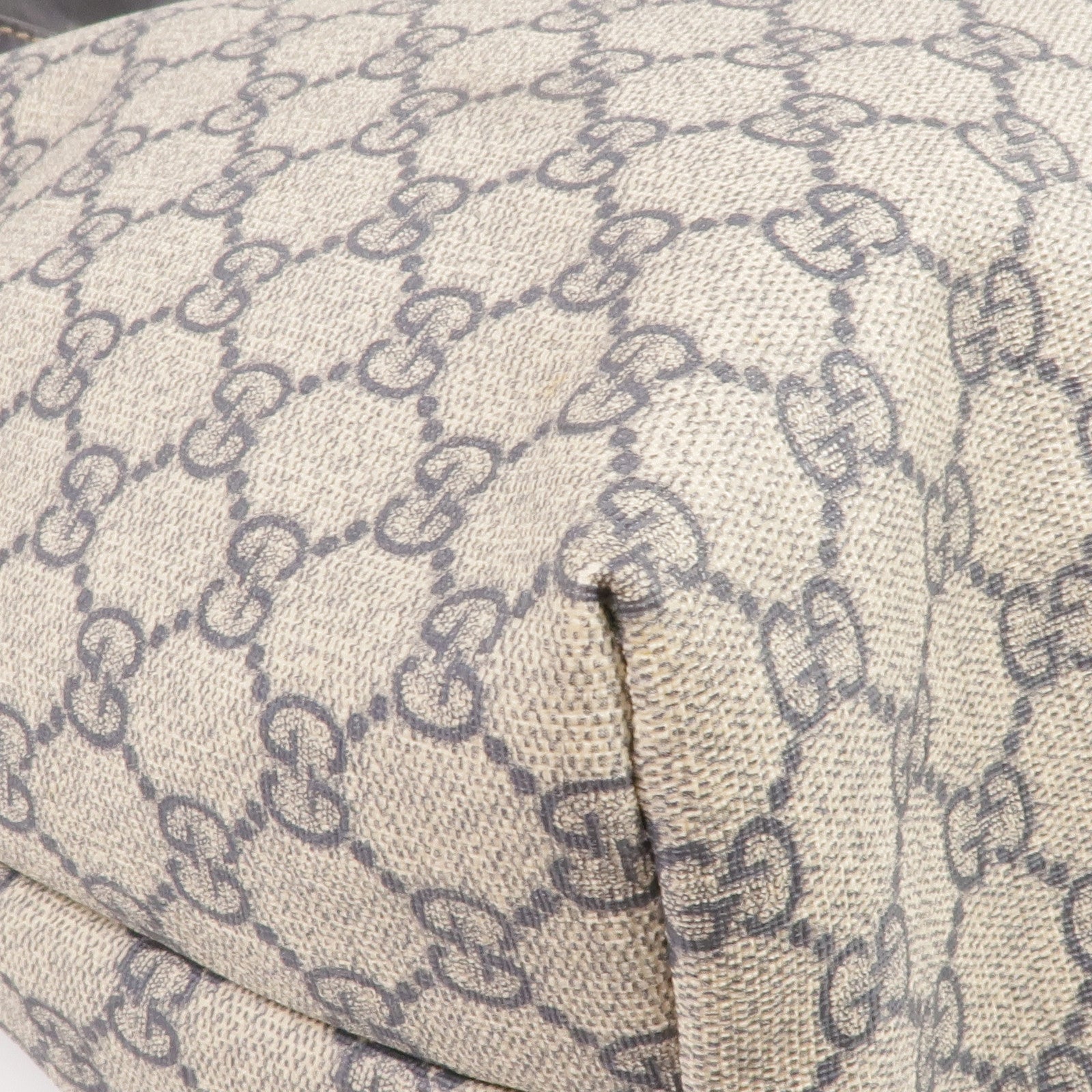 GUCCI 塗層帆布Shoulder Tote銀扣肩背袋/手挽袋