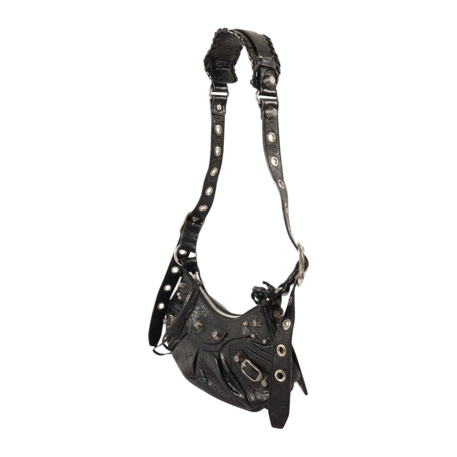 BALENCIAGA 牛皮皮革Le Cagole XS銀扣手挽肩背兩用袋