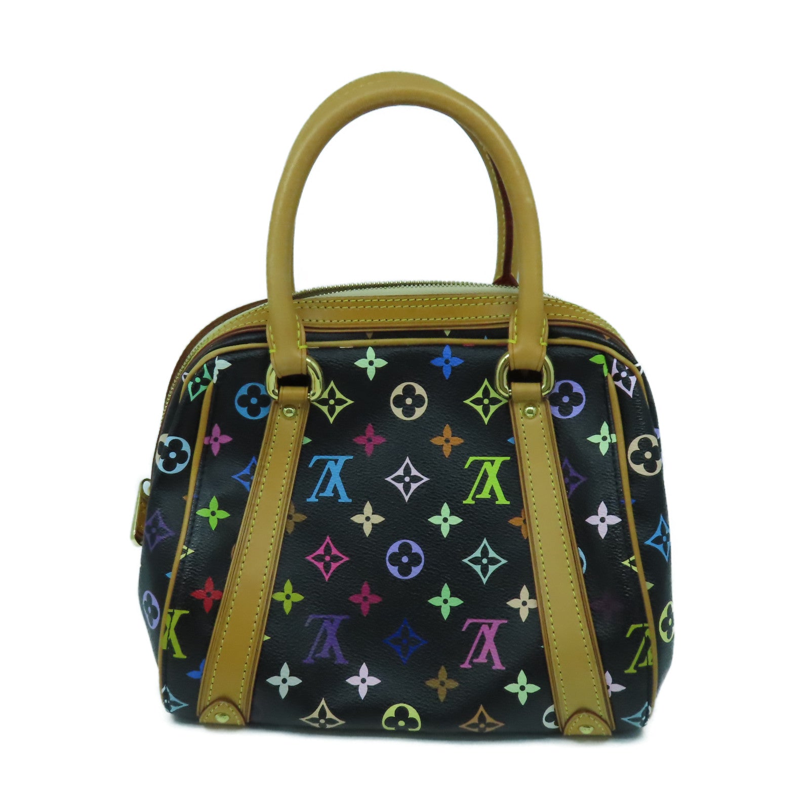 LOUIS VUITTON 【激減優惠】Monogram Multicolore Priscilla金扣手挽袋黑色