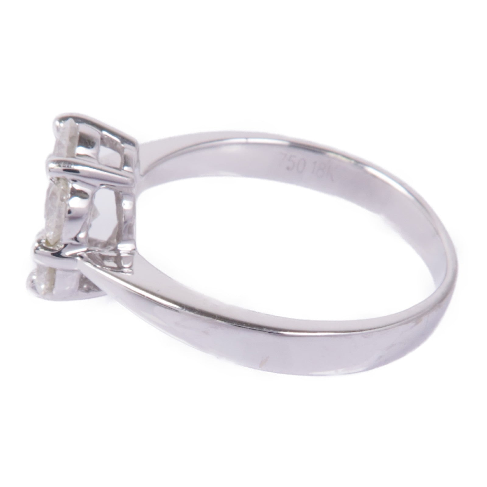 JEWELRY 【激減優惠】18K白金Diamond Ring鑽石戒指US#4.25