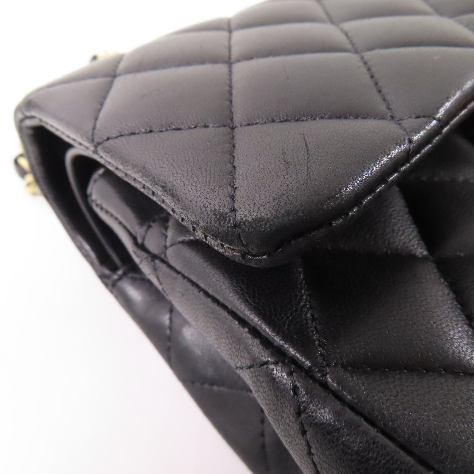 CHANEL 羊皮皮革Classic 25金扣肩背袋