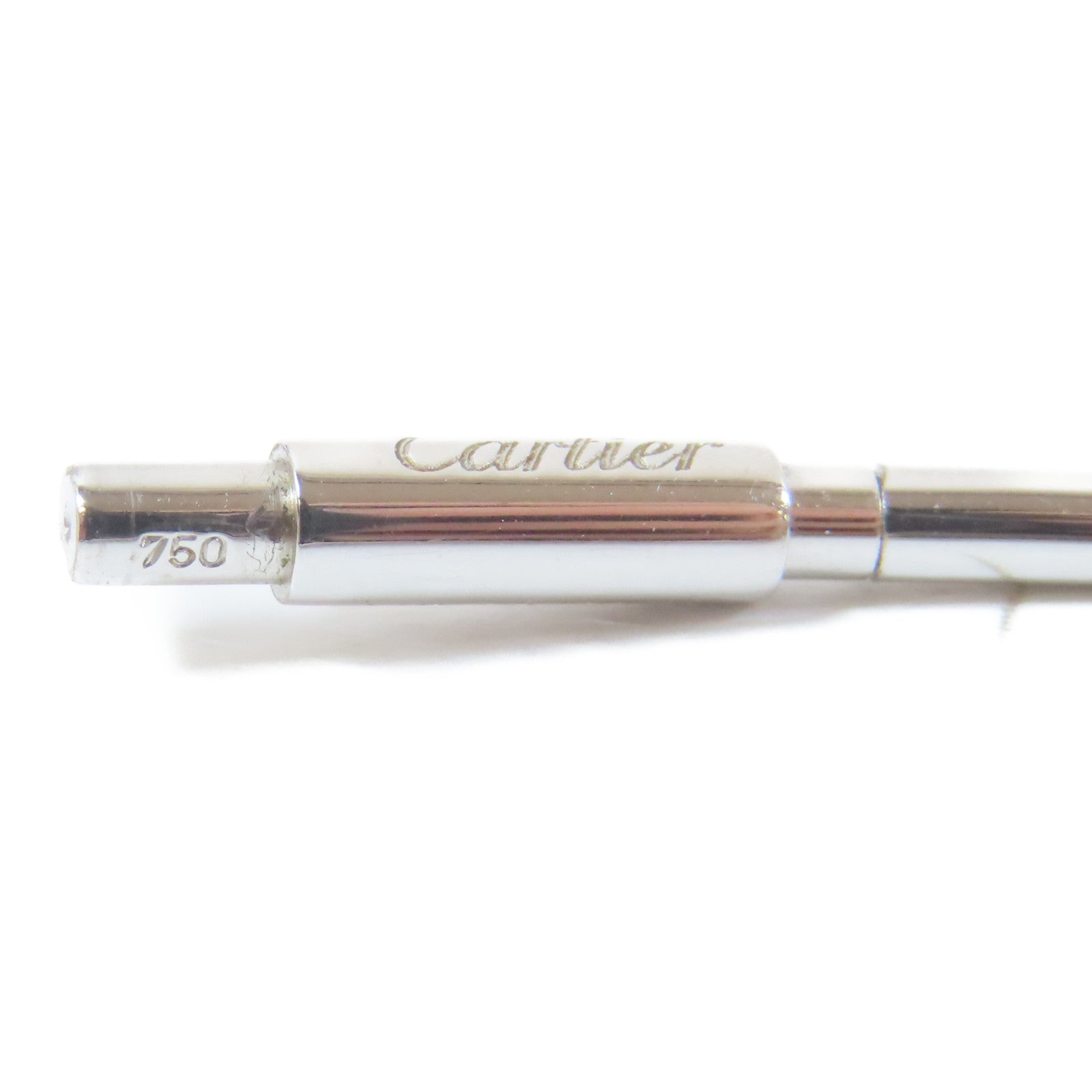 CARTIER 18K白金Pasha De Cartier鑽石項鏈