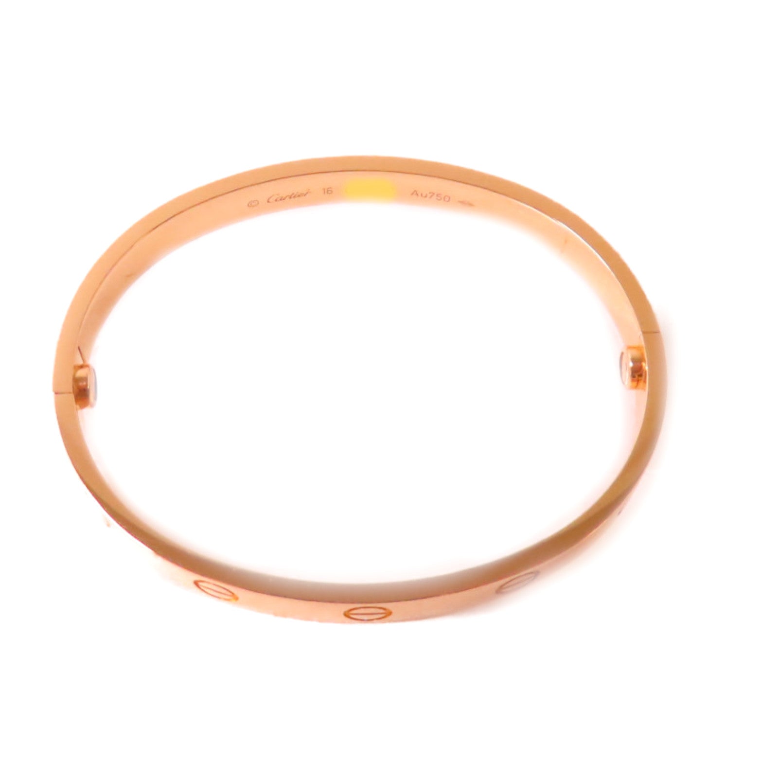 CARTIER 18K玫瑰金Love Bracelet Classic Model手鐲#16