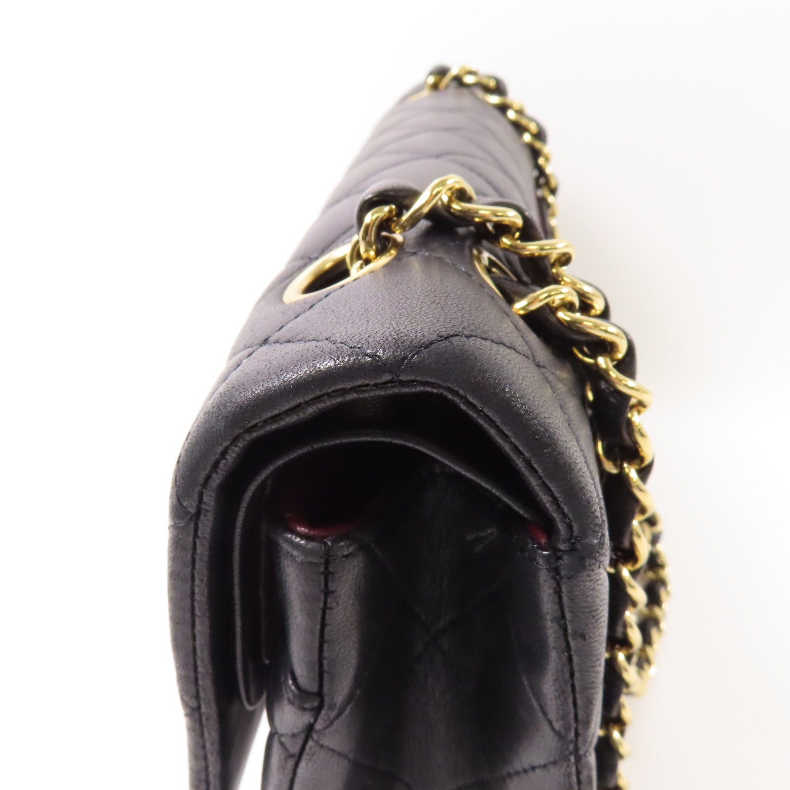 CHANEL 羊皮皮革Classic 25金扣肩背袋