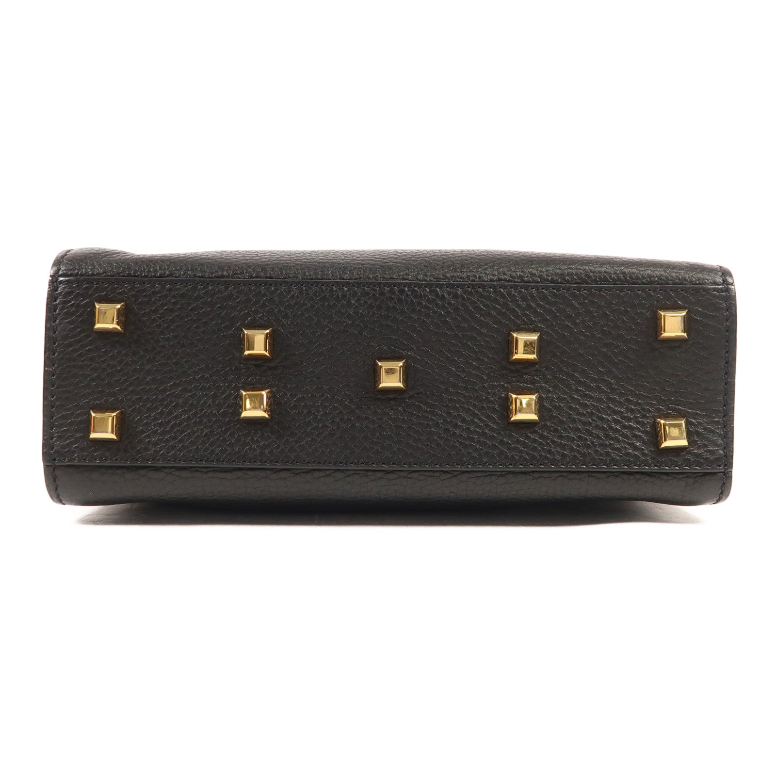 Valentino 牛皮皮革2 Way Shoulder金扣手挽肩背兩用袋