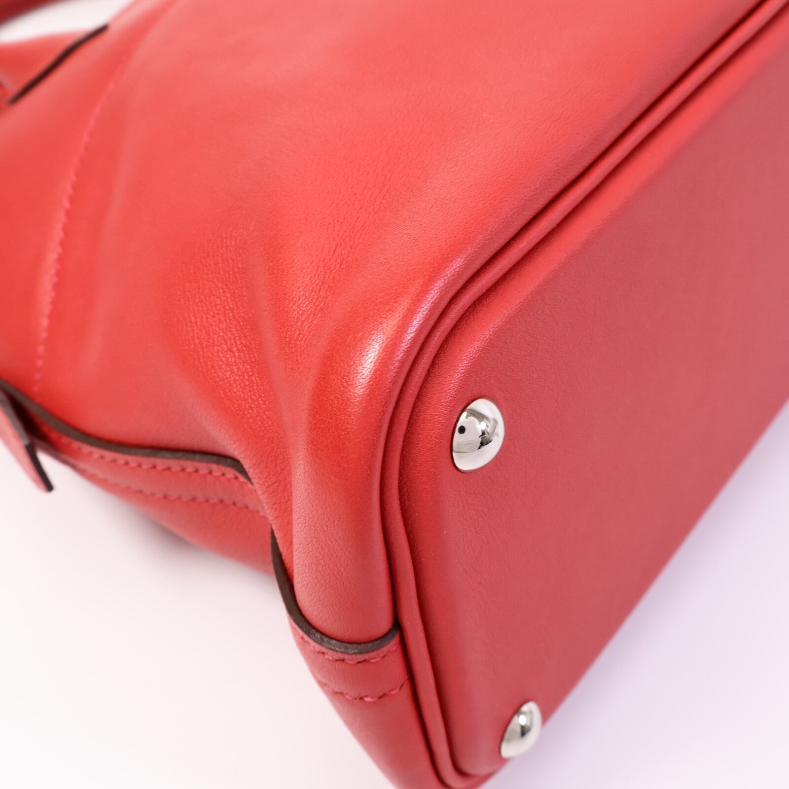 HERMES Swift皮革Bolide 27手挽肩背兩用袋Rouge Tomate
