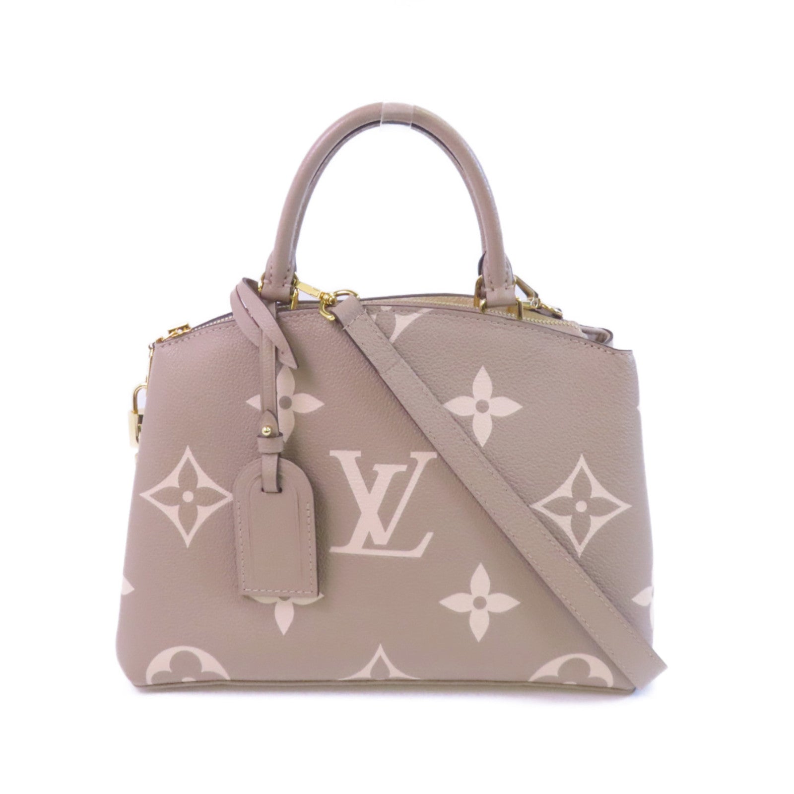 LOUIS VUITTON Monogram Empreinte Petit Palais PM金扣手挽肩背兩用袋
