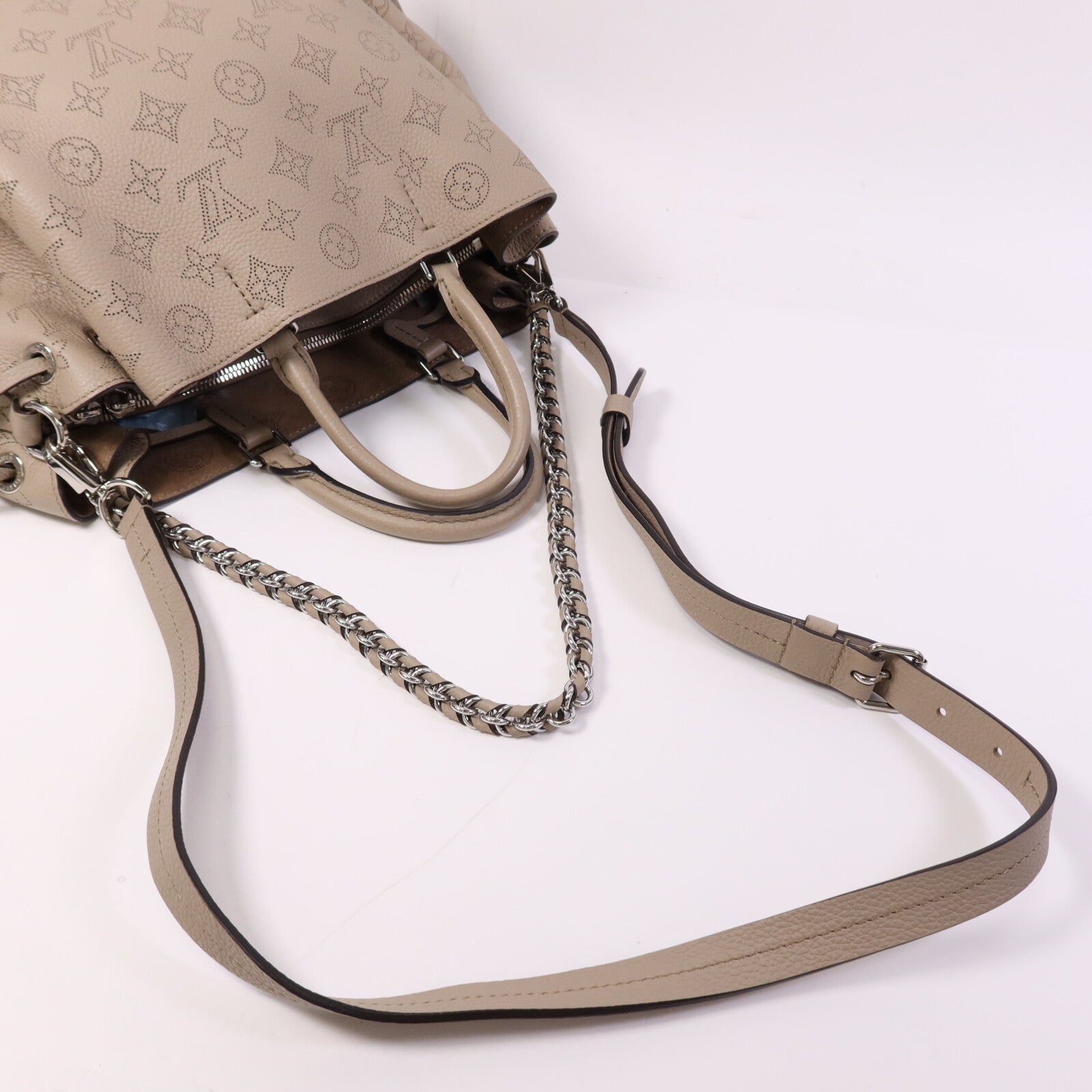 LOUIS VUITTON 【激減優惠】Mahina Bella Tote銀扣鏈帶手挽肩背兩用袋