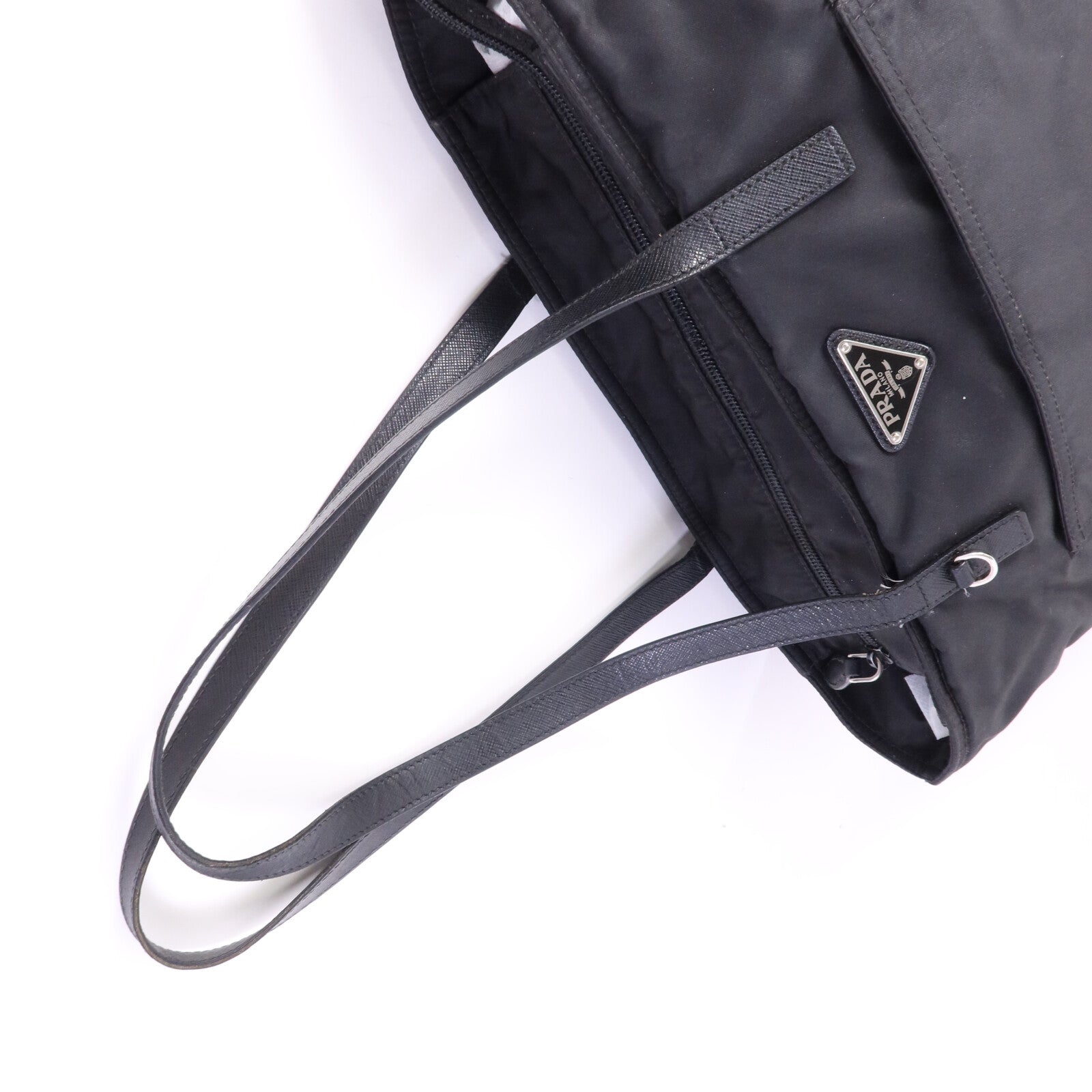PRADA 尼龍Tote Bag銀扣手挽袋