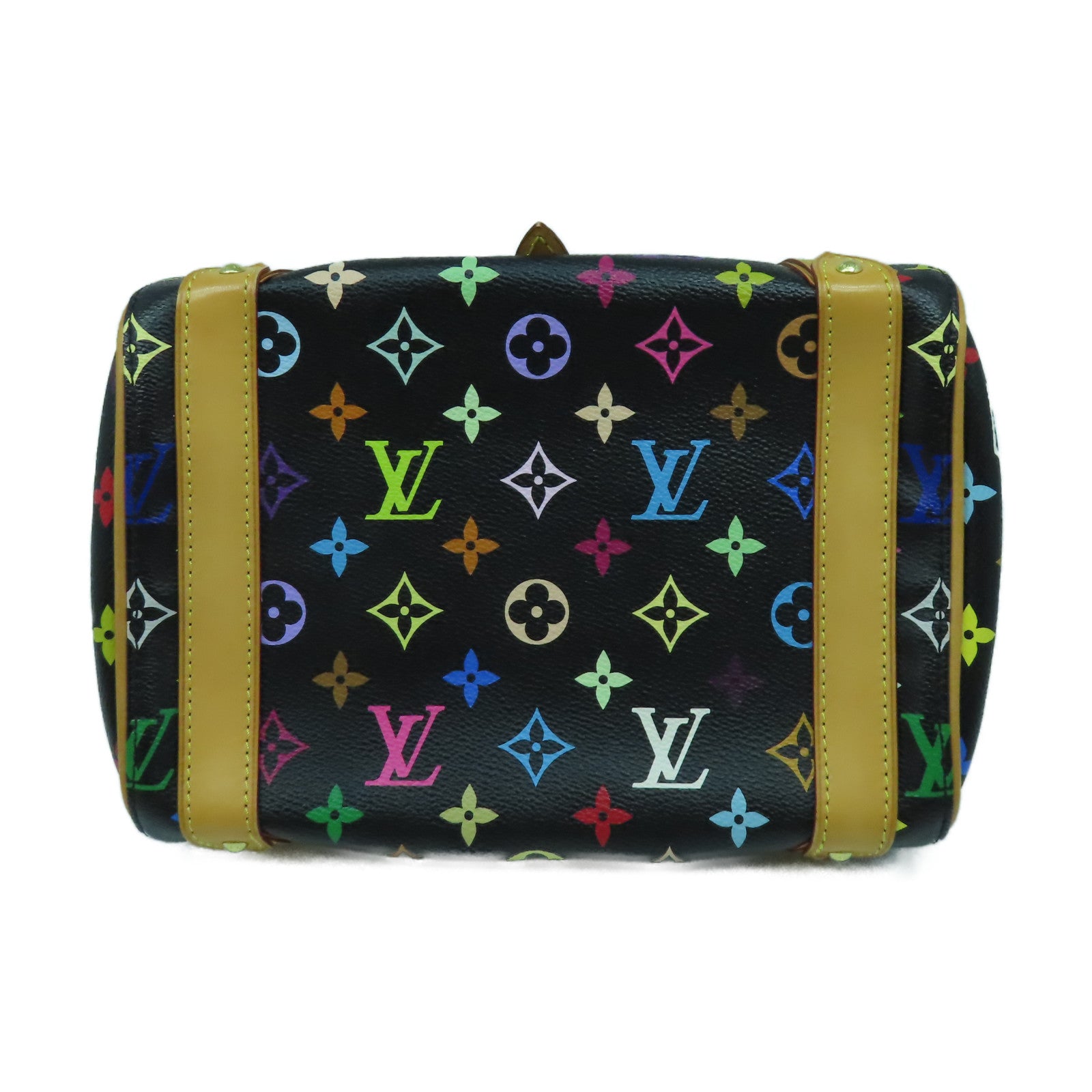 LOUIS VUITTON 【激減優惠】Monogram Multicolore Priscilla金扣手挽袋黑色