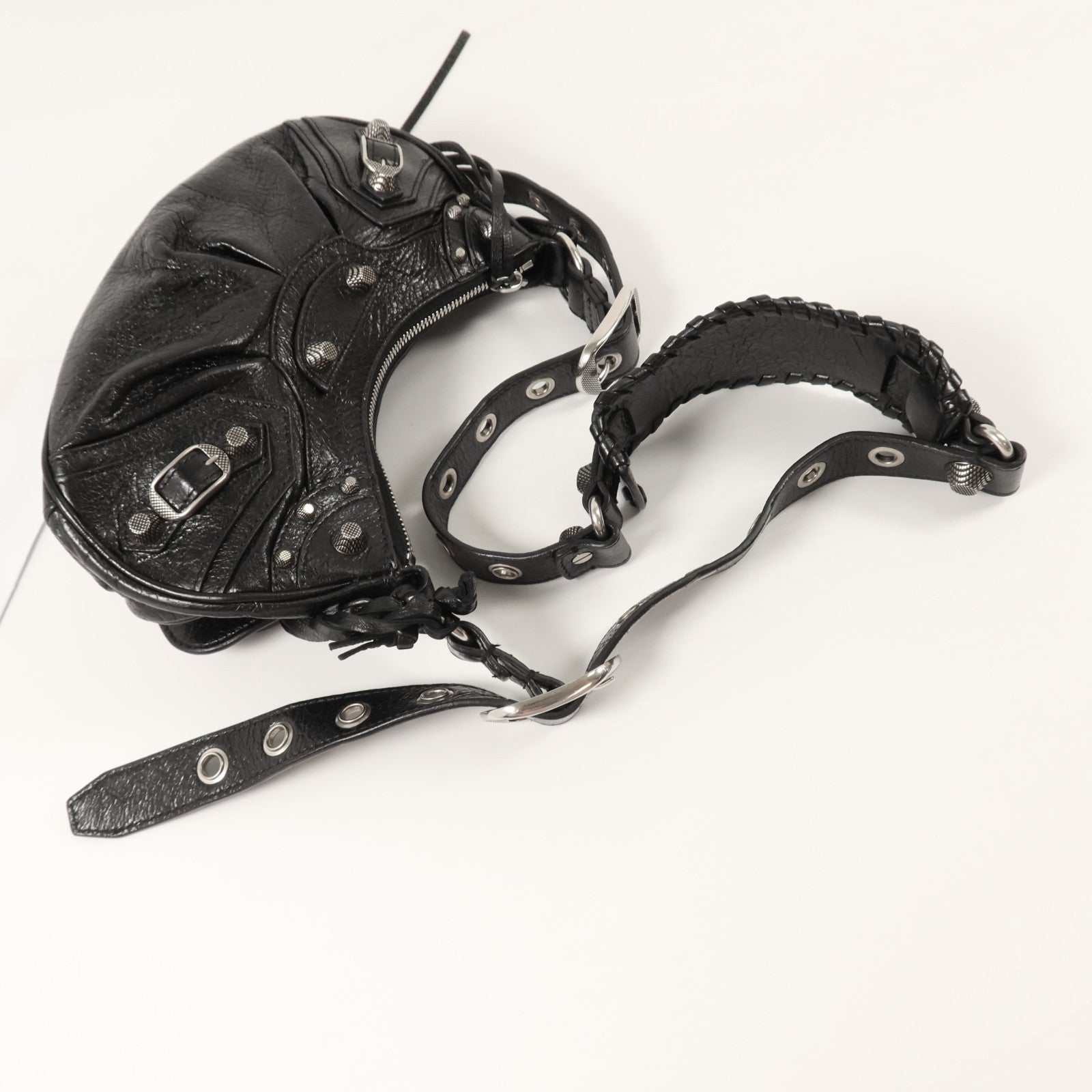 BALENCIAGA 牛皮皮革Le Cagole XS銀扣手挽肩背兩用袋