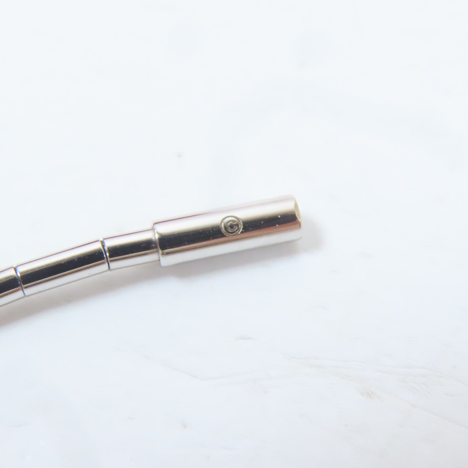 CARTIER 18K白金Pasha De Cartier鑽石項鏈