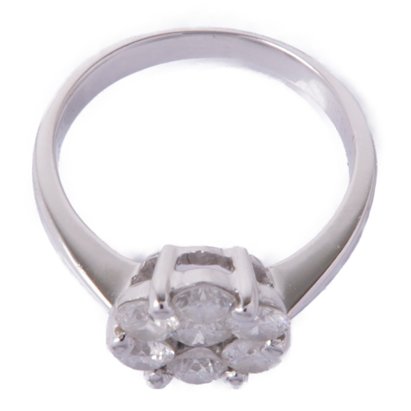 JEWELRY 【激減優惠】18K白金Diamond Ring鑽石戒指US#4.25