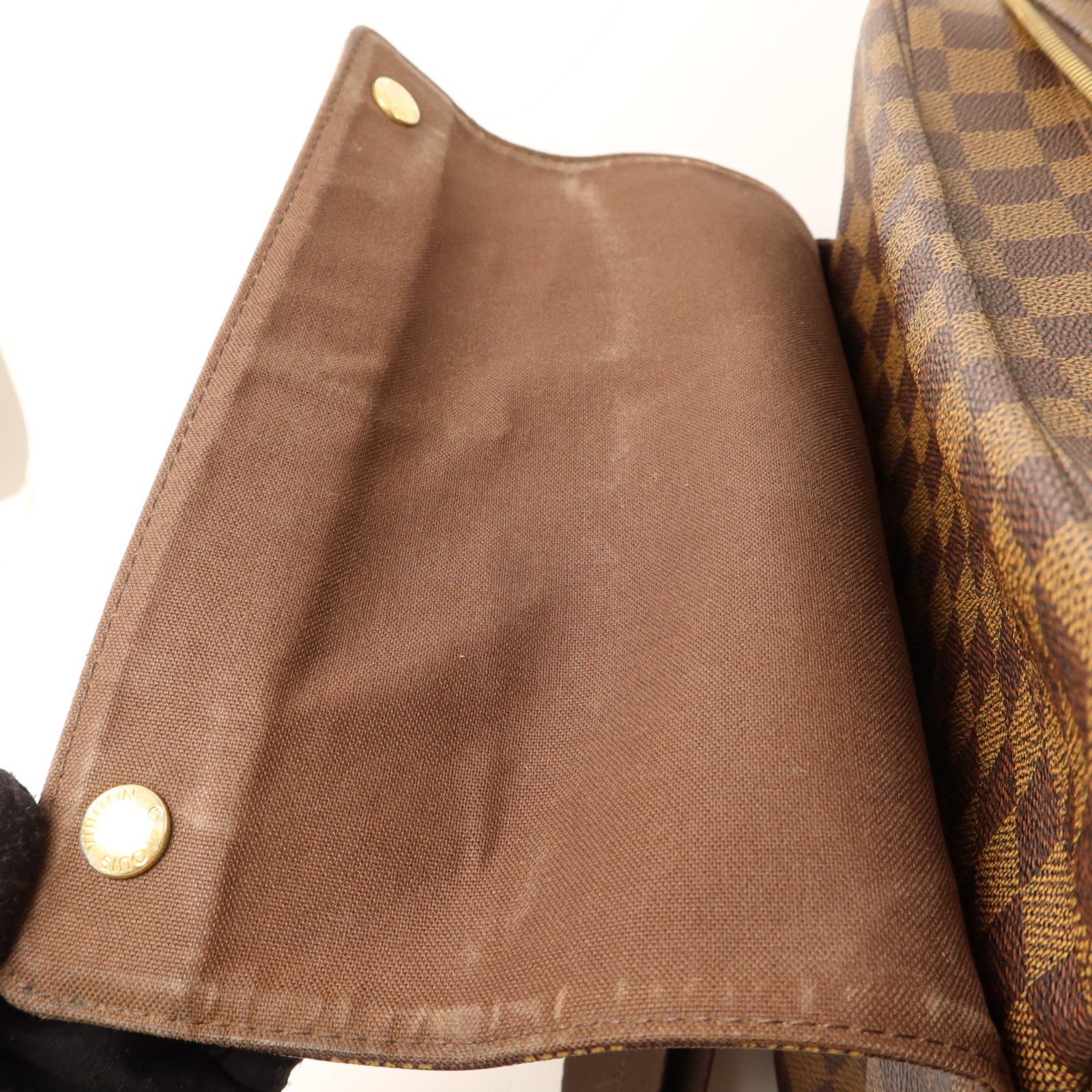LOUIS VUITTON Damier Naviglio金扣肩背袋