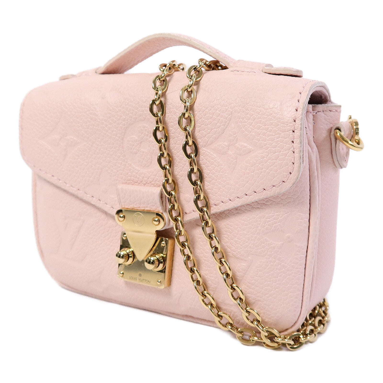 LOUIS VUITTON Monogram Empreinte Micro Metis鏈帶肩背袋