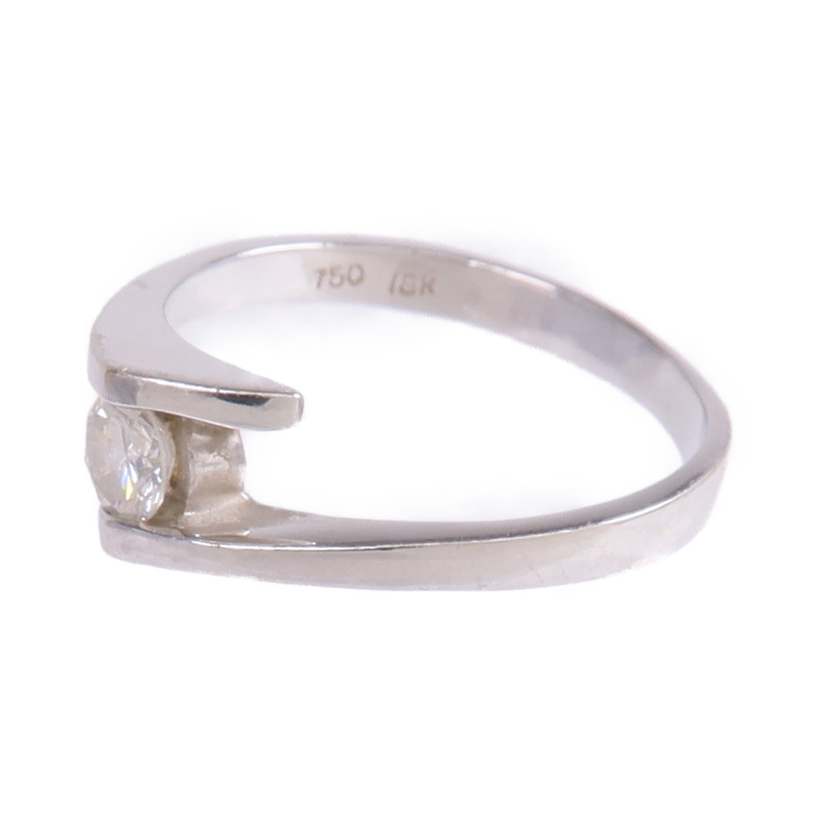 JEWELRY 【激減優惠】18K白金Diamond Ring鑽石戒指US#5