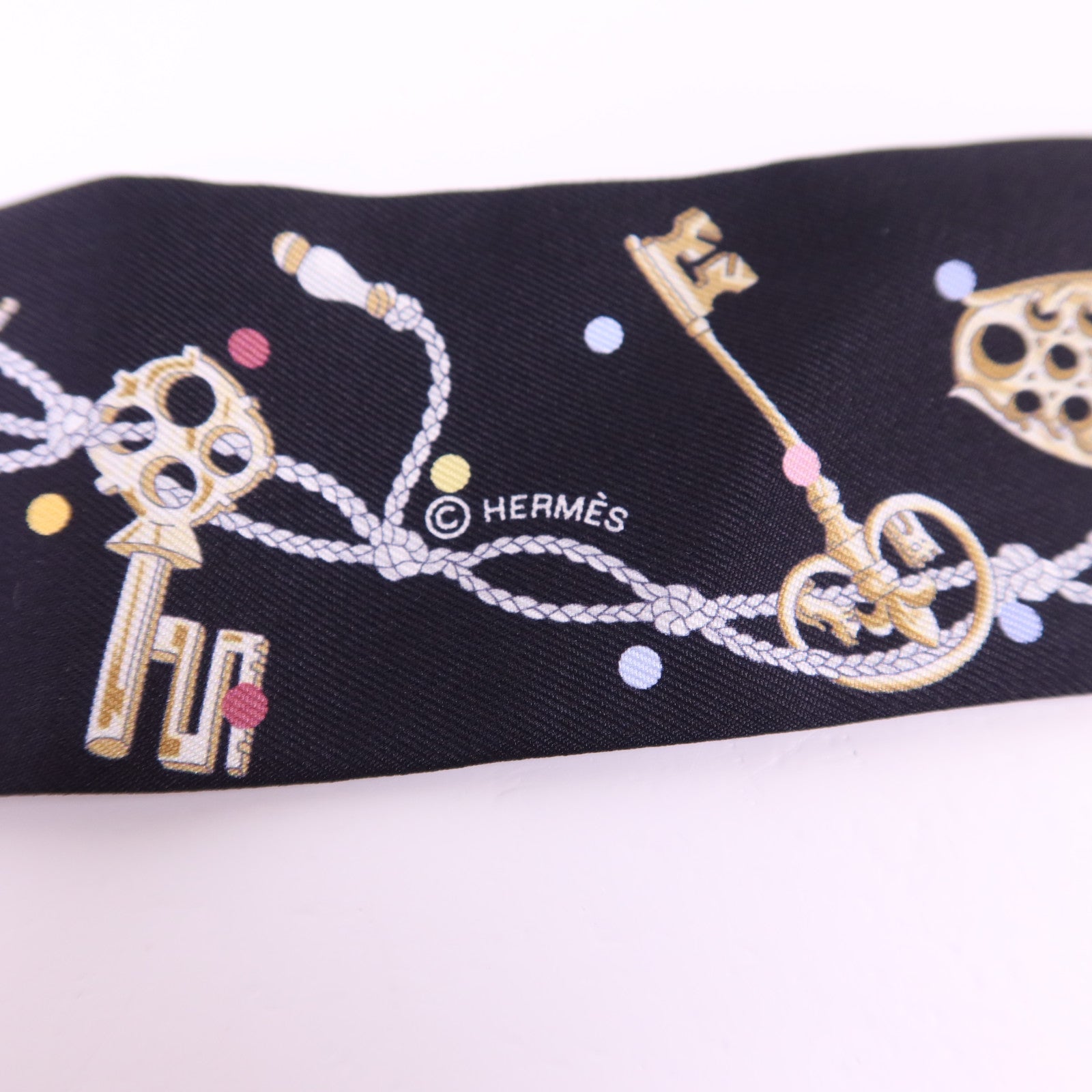 HERMES 絲質Twilly絲巾