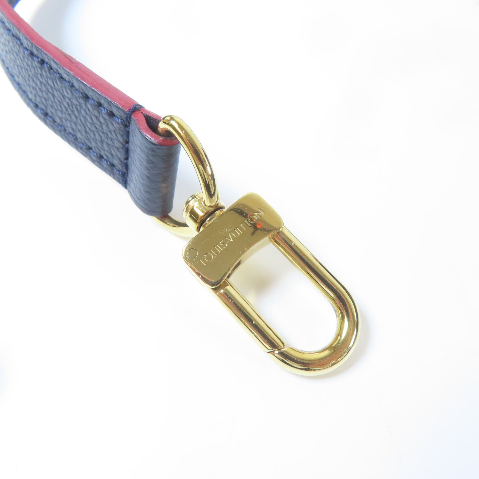 LOUIS VUITTON Monogram Empreinte Pochette Metis金扣手挽肩背兩用袋深藍色