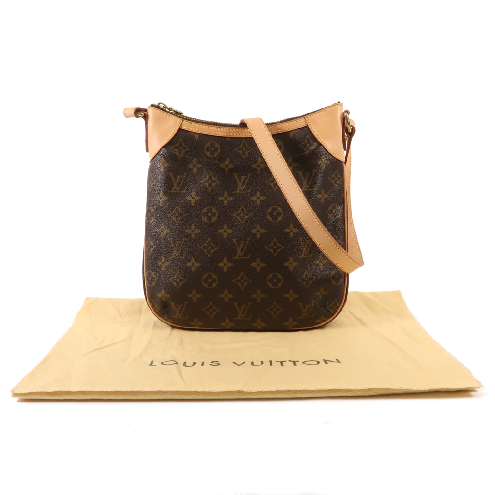 LOUIS VUITTON Monogram Odeon PM金扣肩背袋
