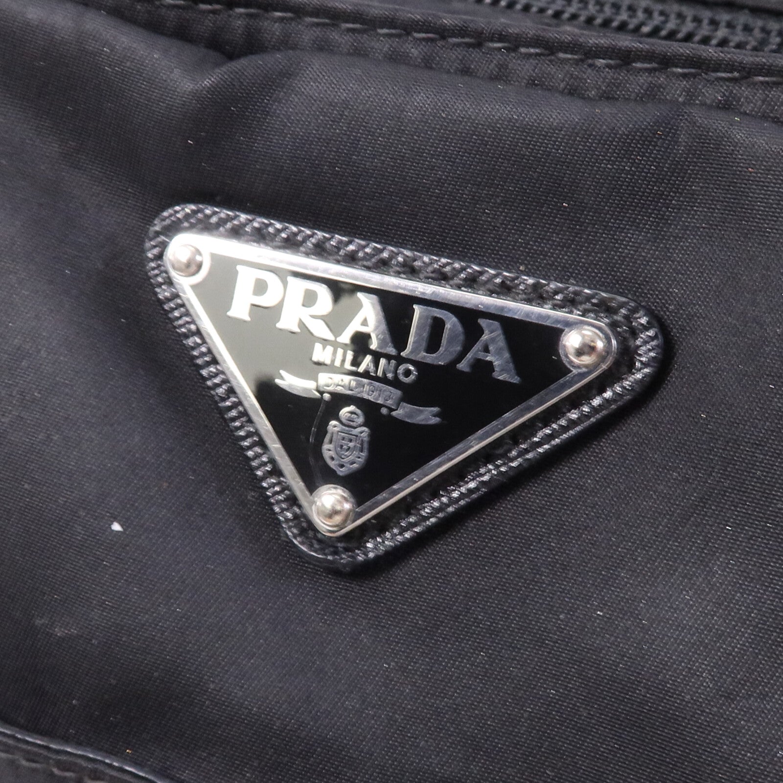 PRADA 尼龍Tote Bag銀扣手挽袋