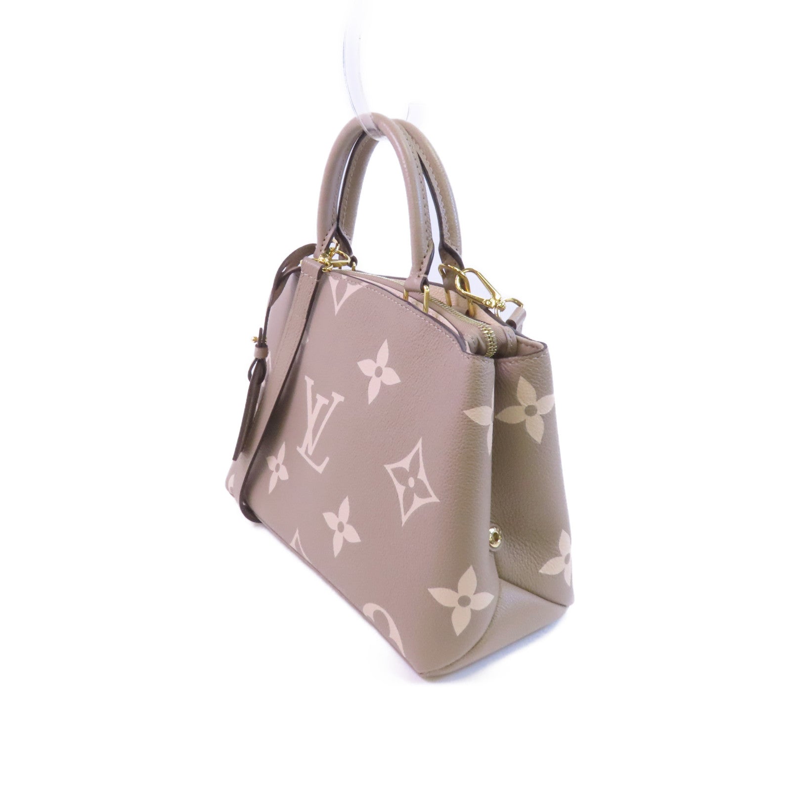 LOUIS VUITTON Monogram Empreinte Petit Palais PM金扣手挽肩背兩用袋