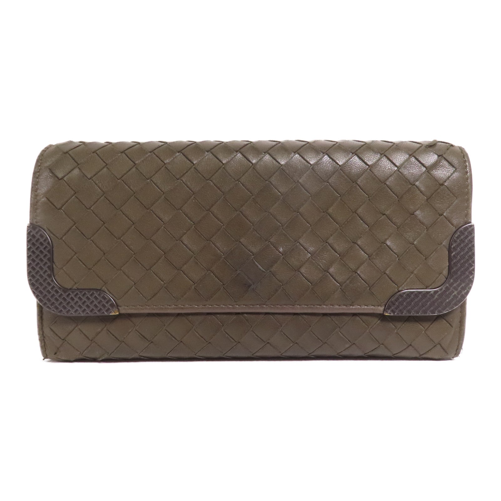BOTTEGA VENETA 【激減優惠】織紋皮革Long Wallet長錢包