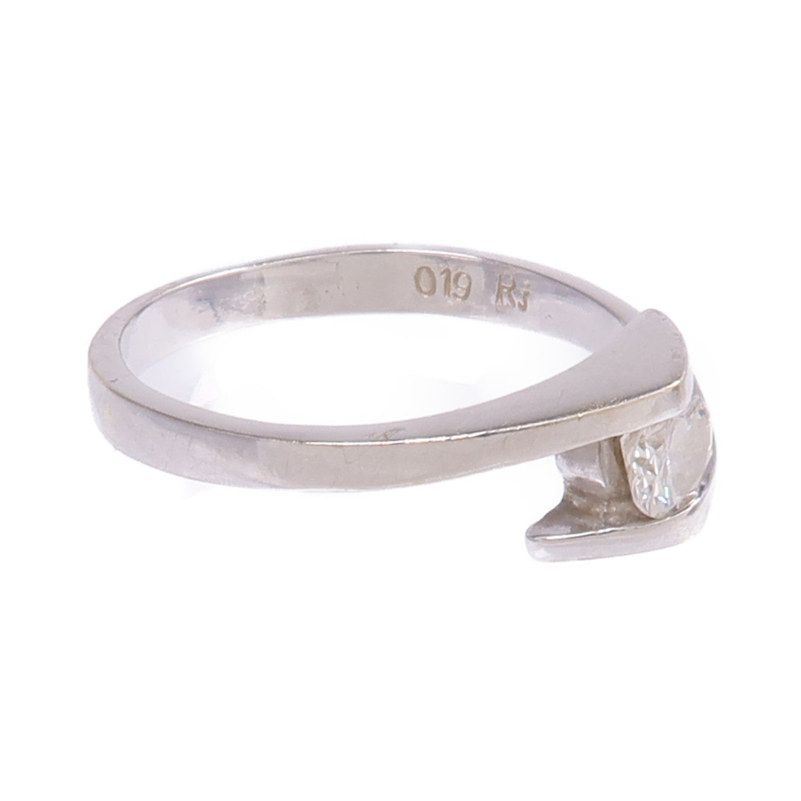 JEWELRY 【激減優惠】18K白金Diamond Ring鑽石戒指US#5