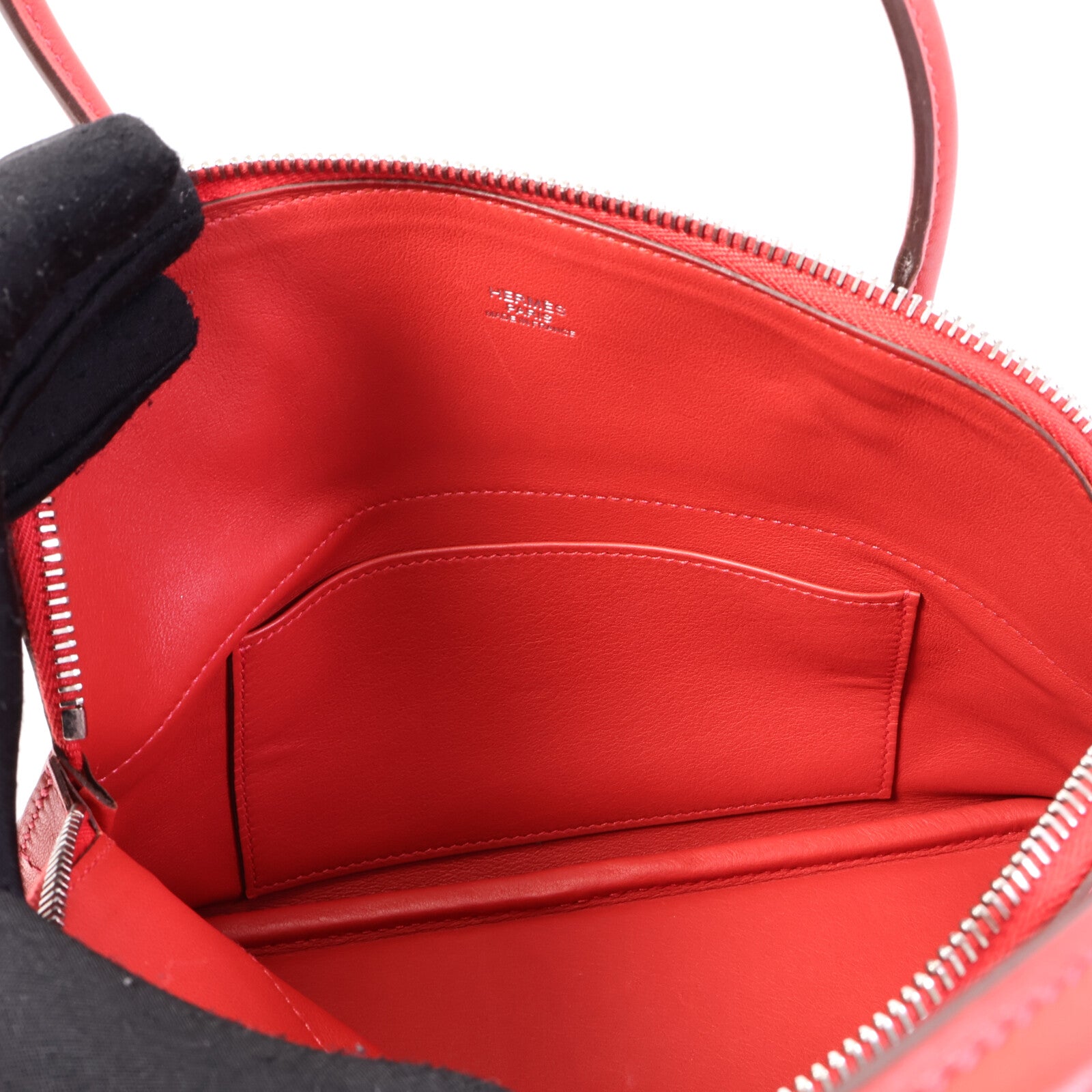 HERMES Swift皮革Bolide 27手挽肩背兩用袋Rouge Tomate