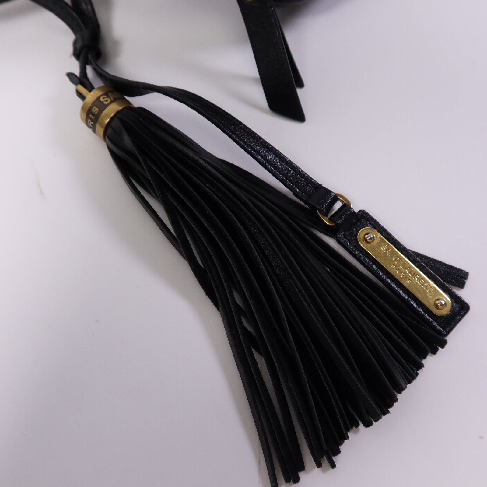 SAINT LAURENT 牛皮皮革Mini Lou金扣肩背袋