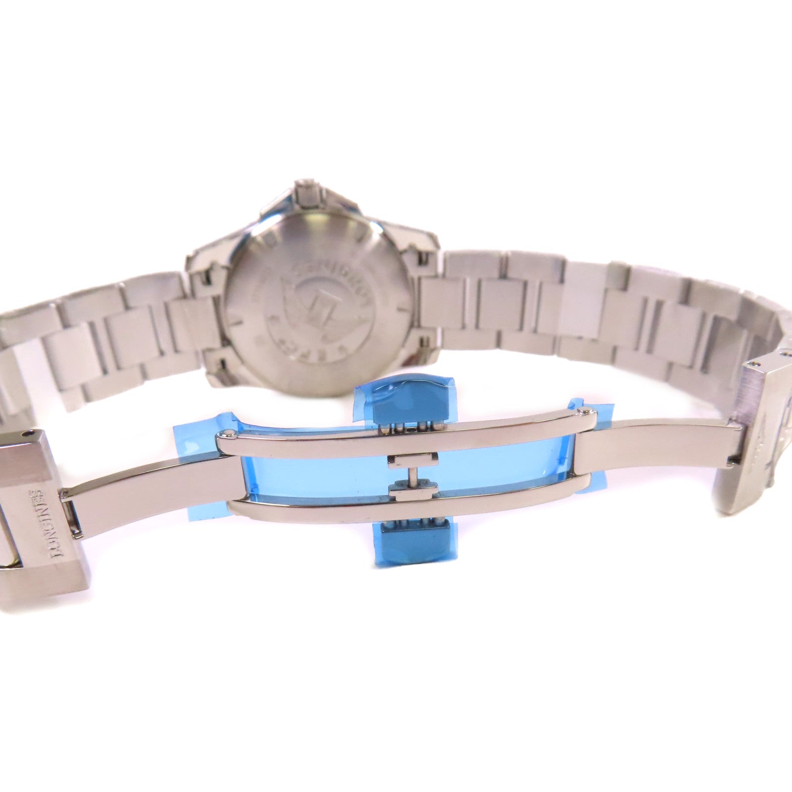 LONGINES Conquest White Pearl & Diamonds Watch不鏽鋼/鑽石石英機芯手錶貝殼色