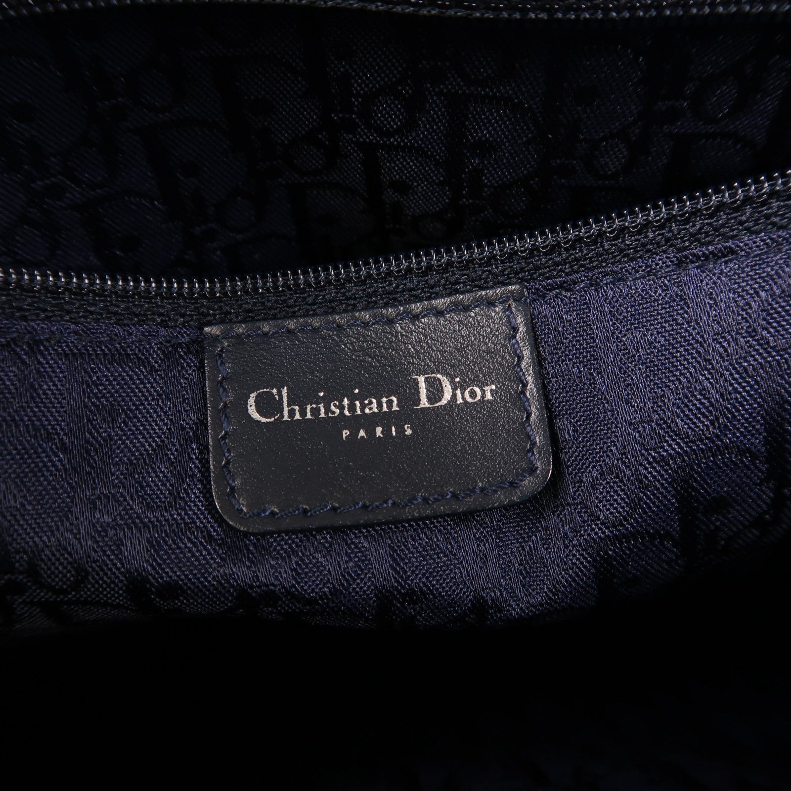 Dior 帆布Tote Bag銀扣肩背袋
