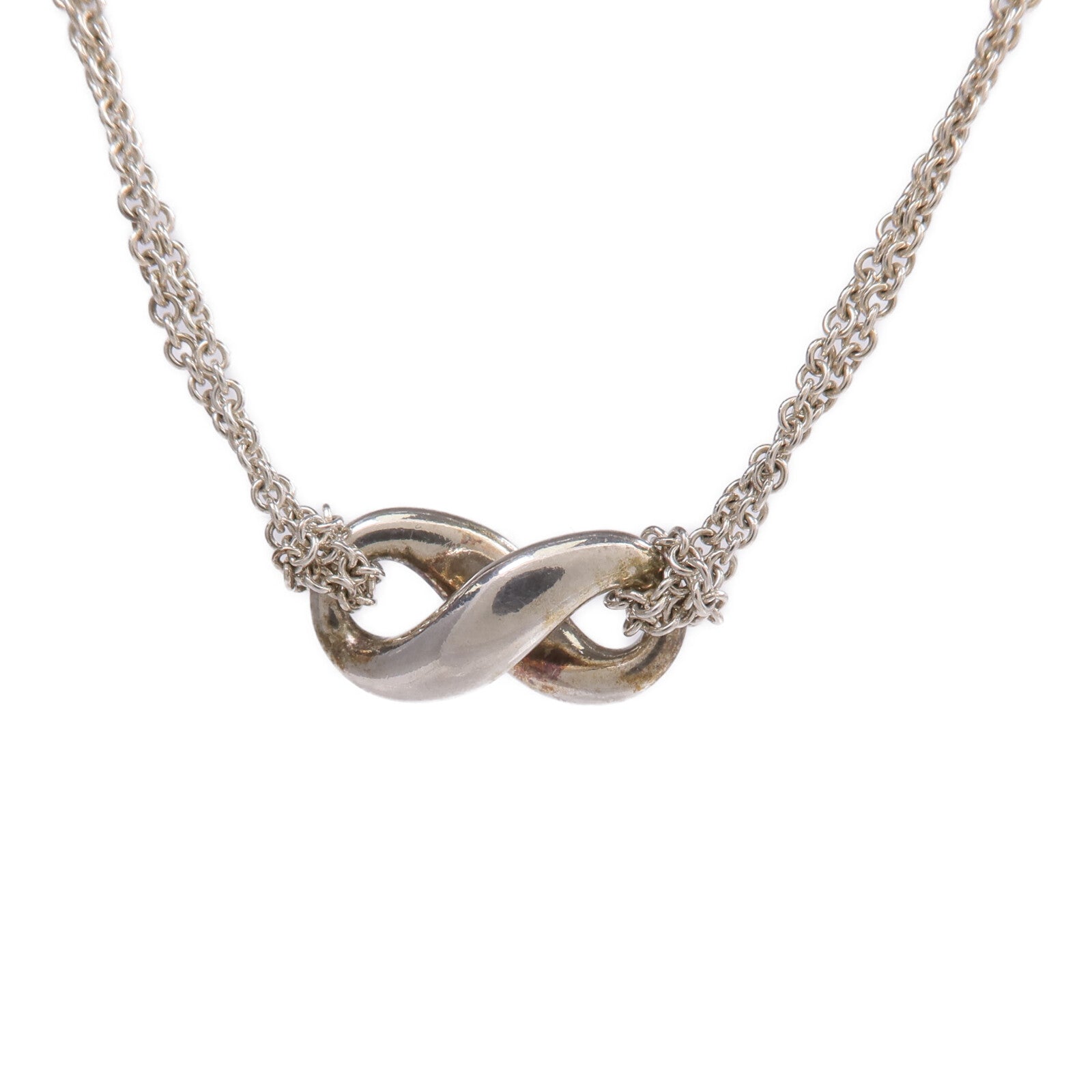TIFFANY＆CO 925純銀Infinity Necklace項鍊