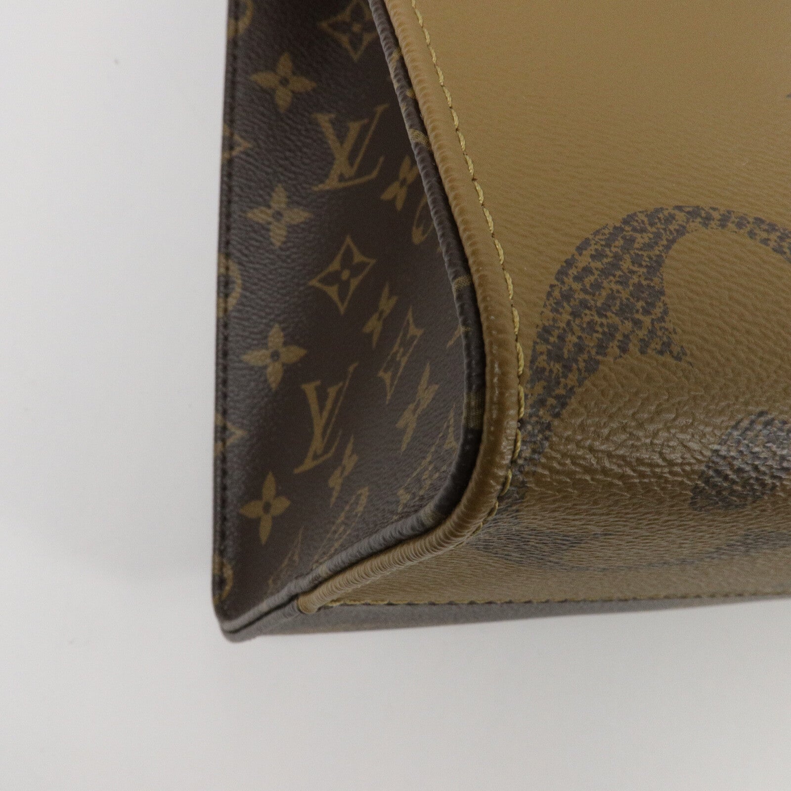 LOUIS VUITTON Monogram Giant On The Go MM手挽肩背兩用袋