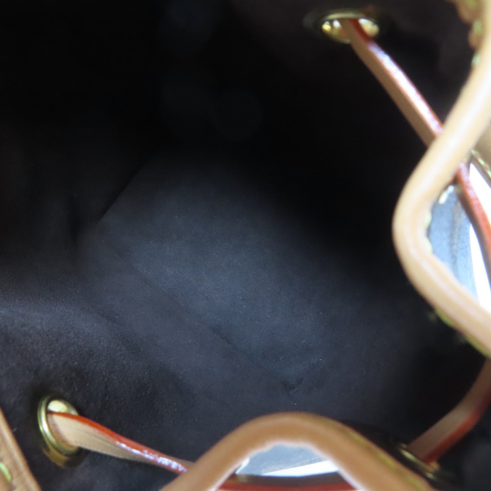 LOUIS VUITTON Monogram Nano Noe金扣手挽肩背兩用袋啡色