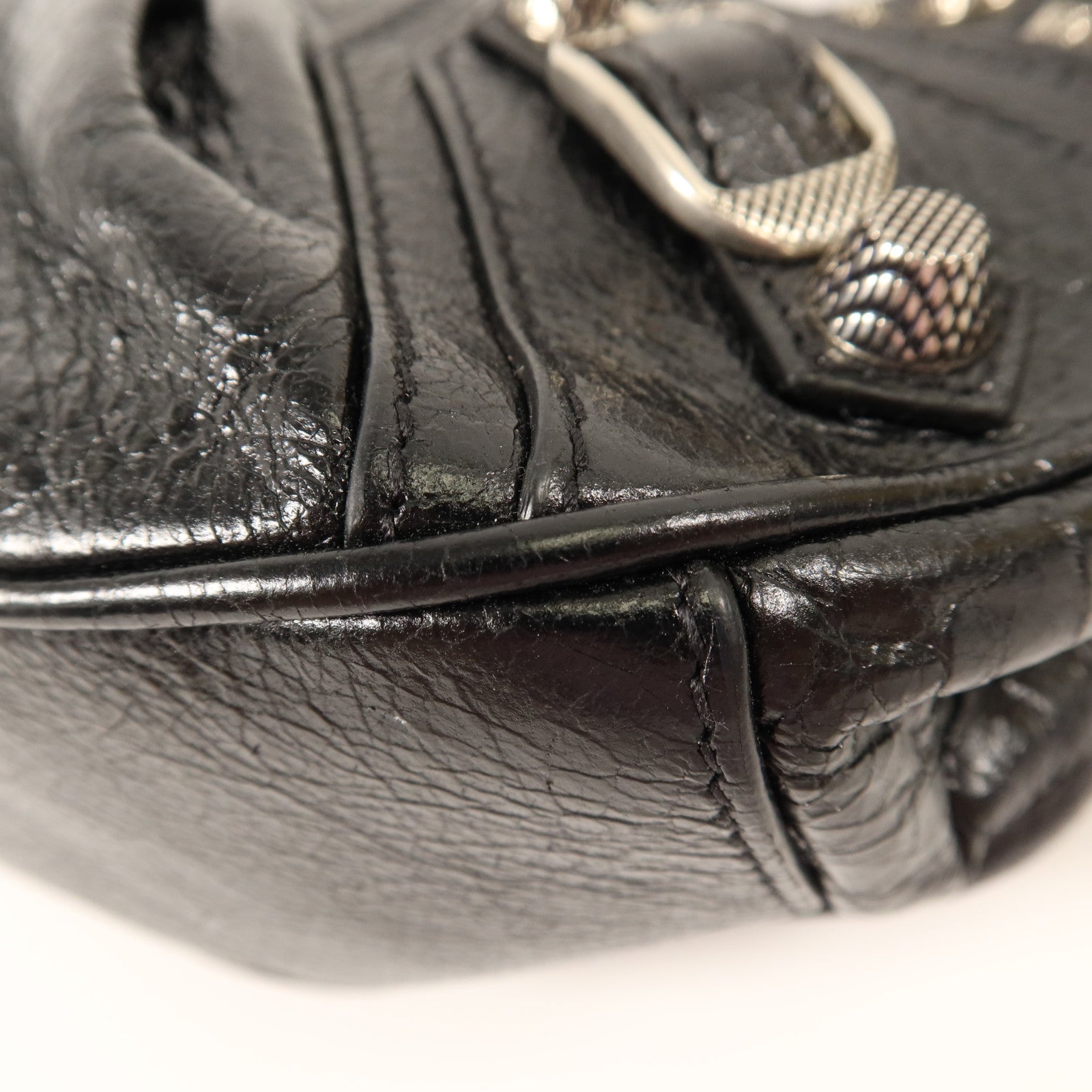 BALENCIAGA 牛皮皮革Le Cagole XS銀扣手挽肩背兩用袋