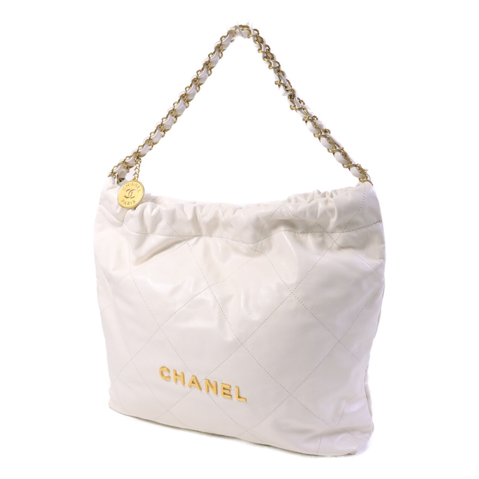 CHANEL 牛皮皮革Chanel 22鏈帶肩背袋