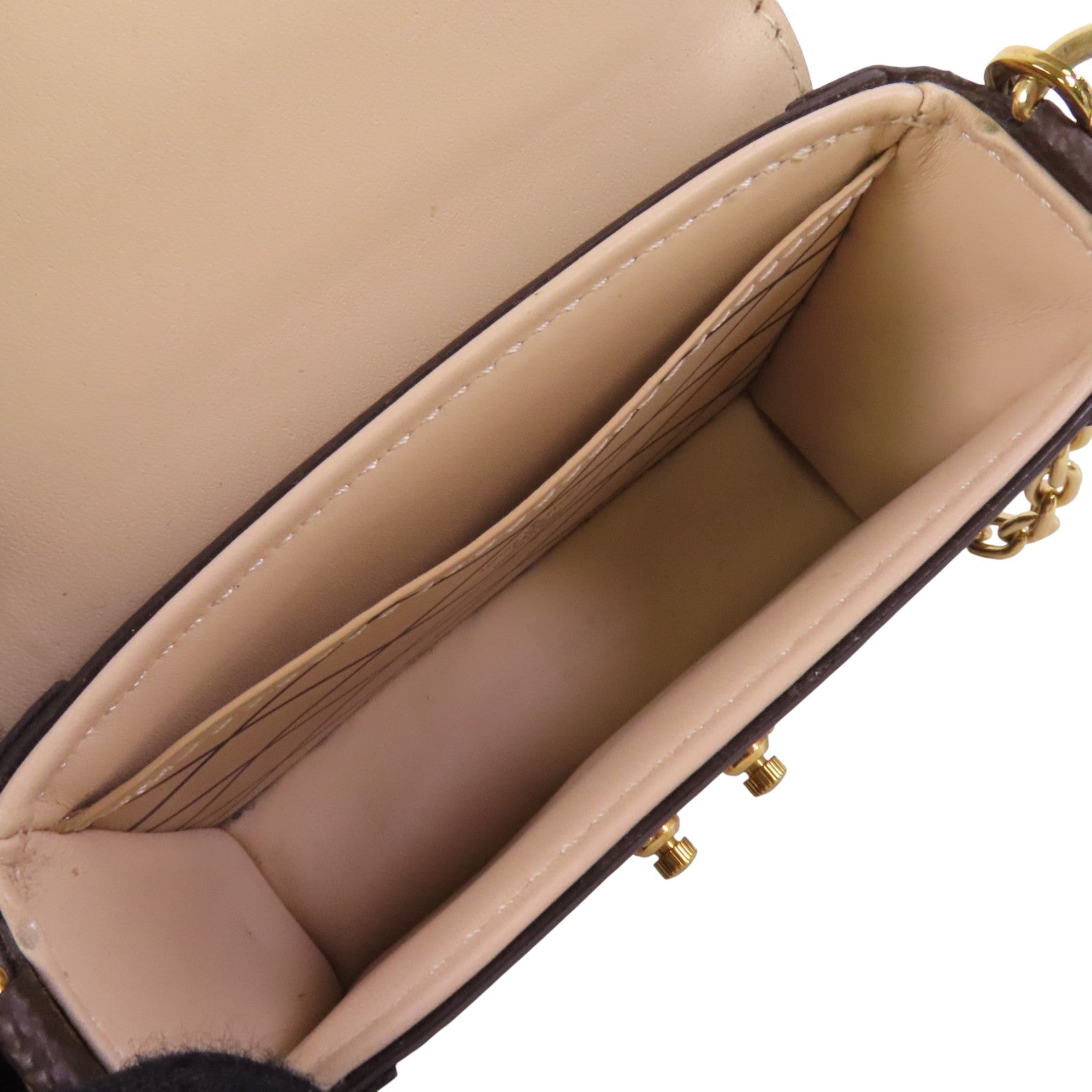 LOUIS VUITTON Monogram Mini Essential Trunk金扣鏈帶肩背袋