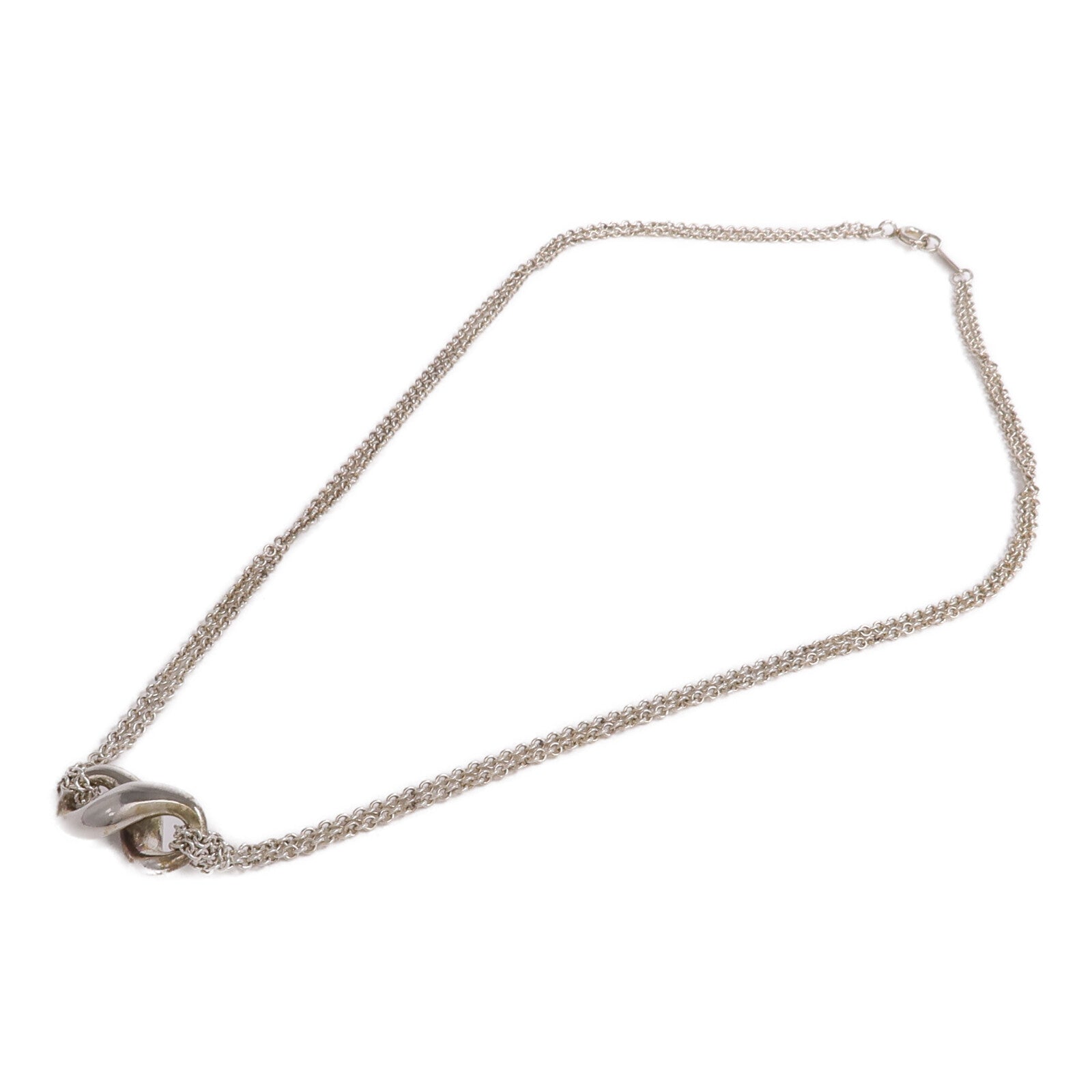 TIFFANY＆CO 925純銀Infinity Necklace項鍊
