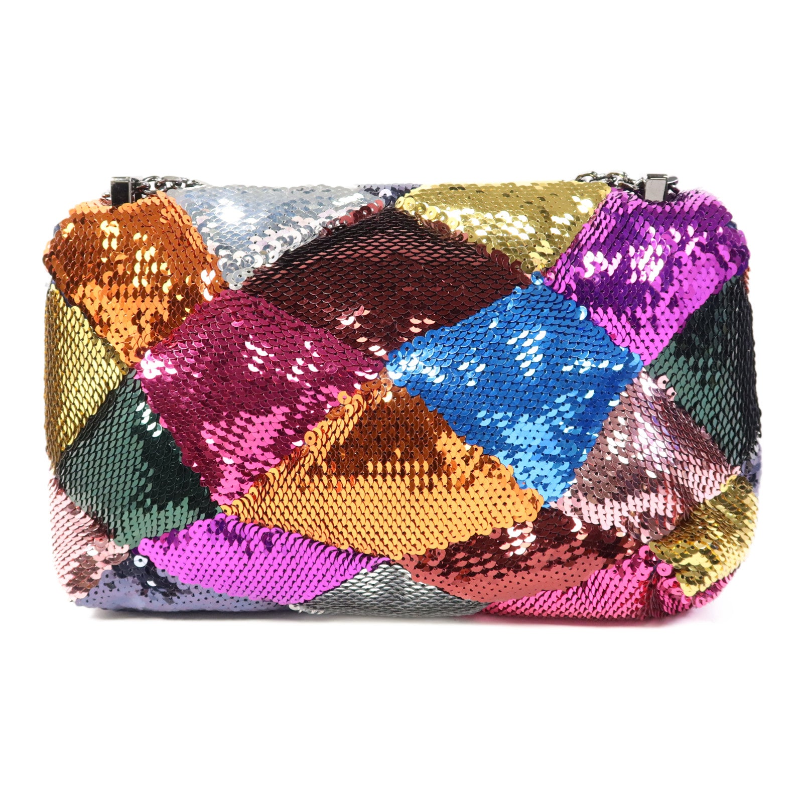 SELECTION 珠片Rover Vivian Chain Shoulder銀扣鏈帶肩背袋