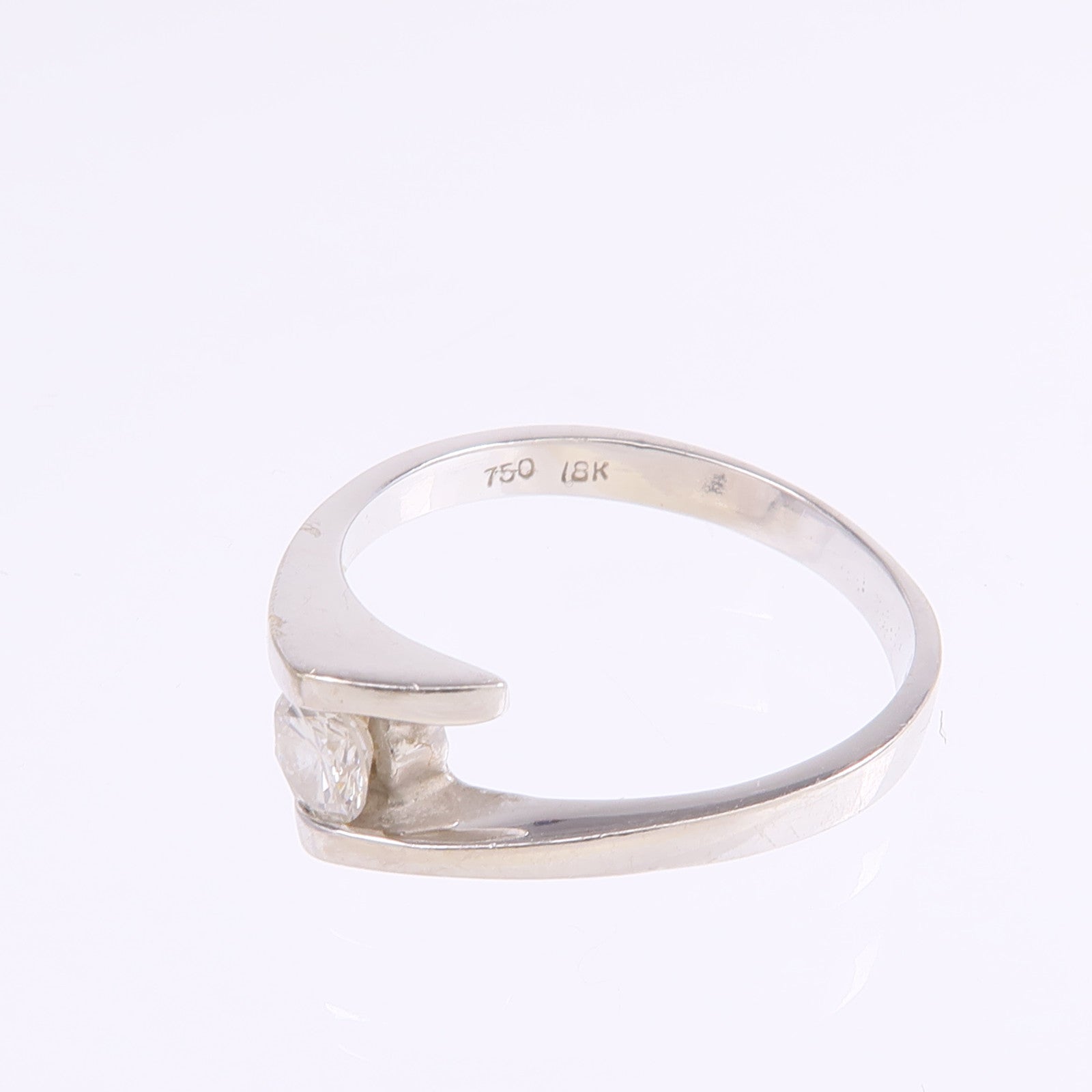 JEWELRY 【激減優惠】18K白金Diamond Ring鑽石戒指US#5