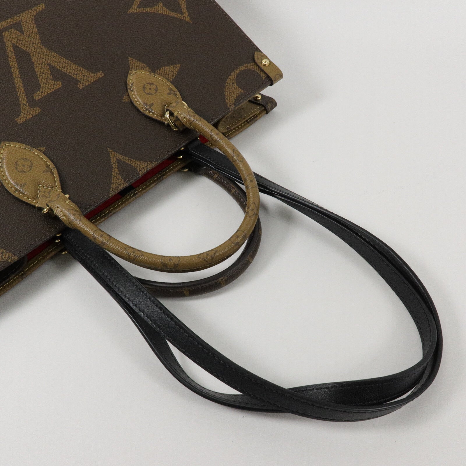 LOUIS VUITTON Monogram Giant On The Go MM手挽肩背兩用袋